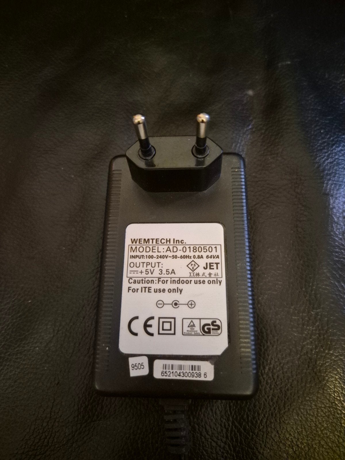 WEMTECH Inc. AD-0180501 Voedingsadapter 5V 3.5A, Audio, Tv en Foto, Ophalen of Verzenden, Gebruikt