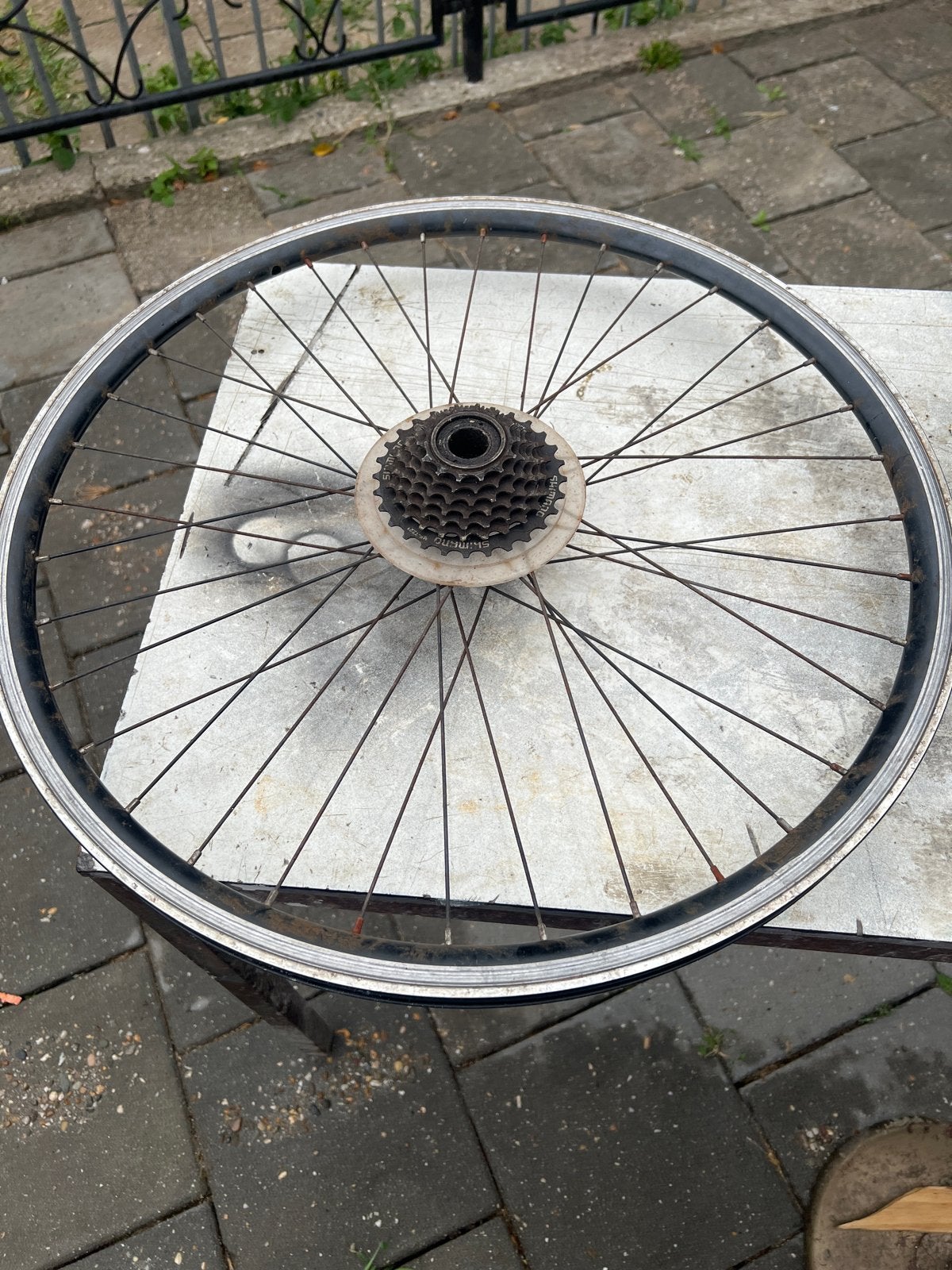 26 inch Shimano 7 speed fietswiel, Fietsen en Brommers, Ophalen of Verzenden, Gebruikt, Wiel