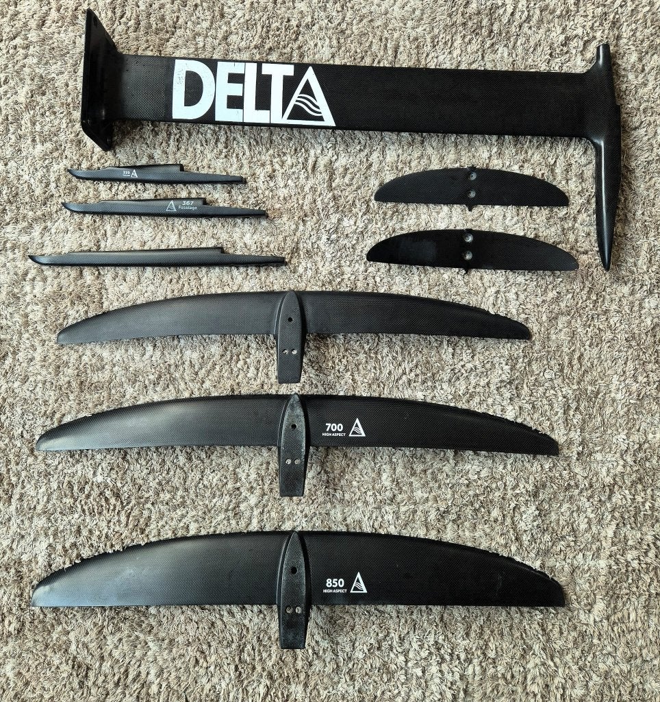 DELTA R-FRAME COMPLETE FOIL QUIVER, Ophalen of Verzenden, Zo goed als nieuw, Wingsurf-wing