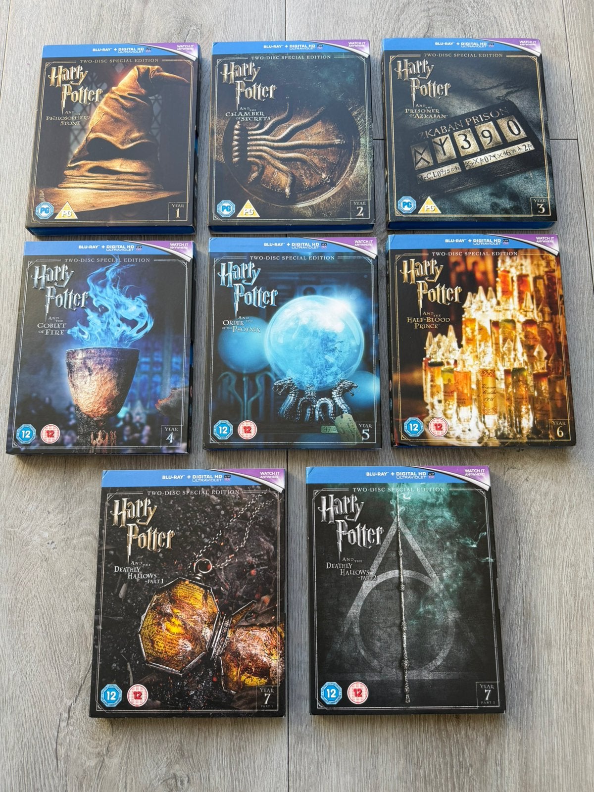 Harry Potter Bluray Collection 2 disc Special Editions, Cd's en Dvd's, Ophalen of Verzenden, Zo goed als nieuw, Science Fiction en Fantasy
