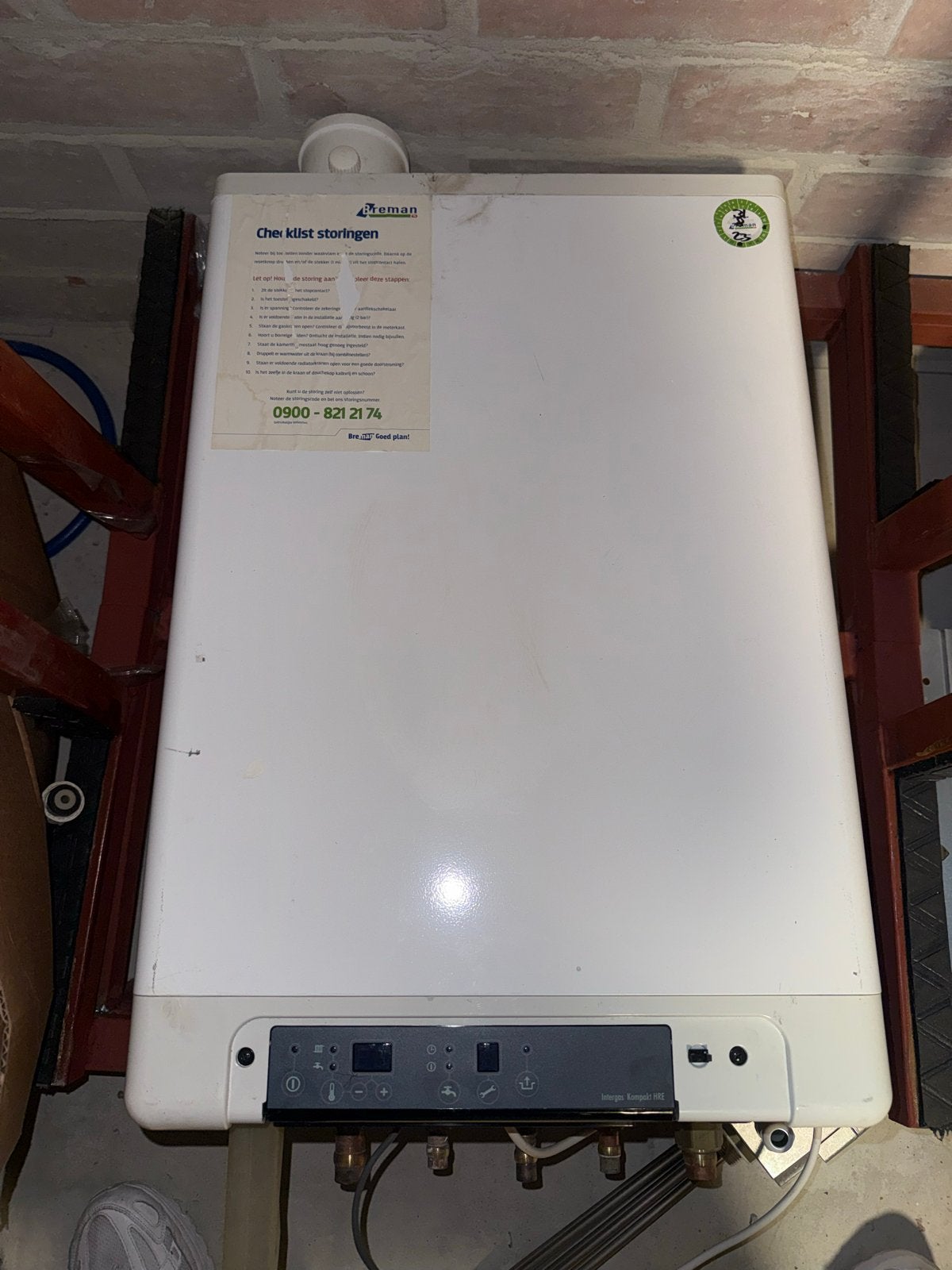 Intergas Kombi Kompakt HRE 28/24 A CV-ketel, Ophalen, Gebruikt, Hoog rendement (Hr), Cv-ketel of Combi-ketel