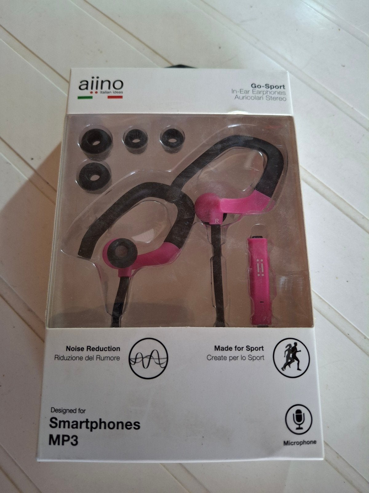 Aiino Go-Sport In-Ear Koptelefoon - Roze, Ophalen, Nieuw, Overige merken