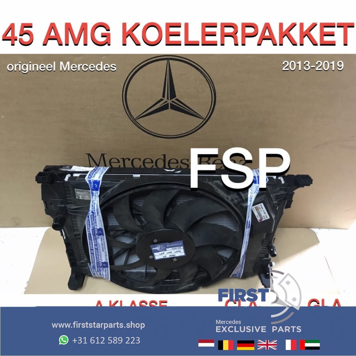 W176 A KLASSE A45 AMG KOELERPAKKET 2013-2018 ORIGINEEL Merce, Gebruikt, -, Ophalen of Verzenden, -