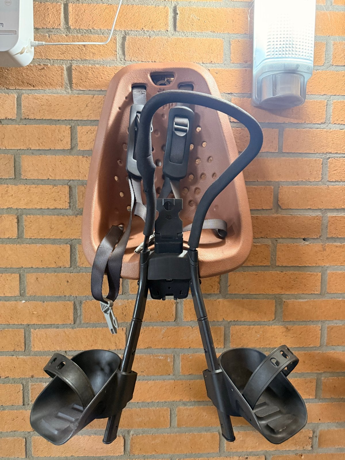 Yepp Fietstoel met adapter en windscherm (beugel defect), Ophalen, Gebruikt, Voorzitje