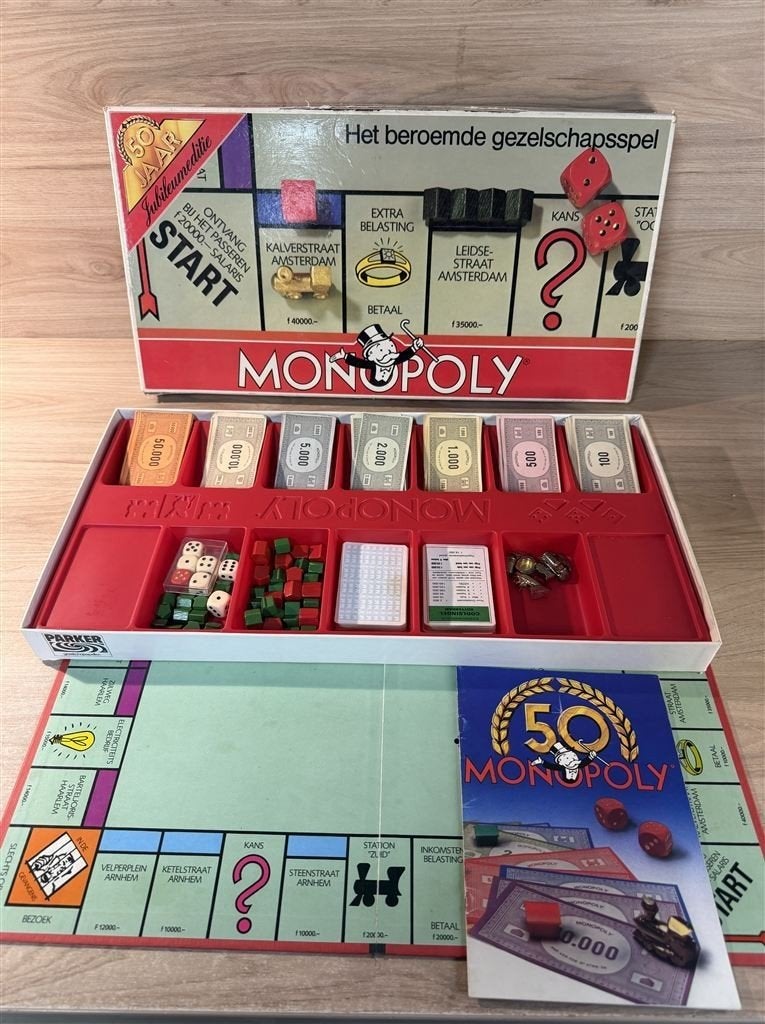 monopoly 50 jaar editie - s6774, Verzenden, Zo goed als nieuw