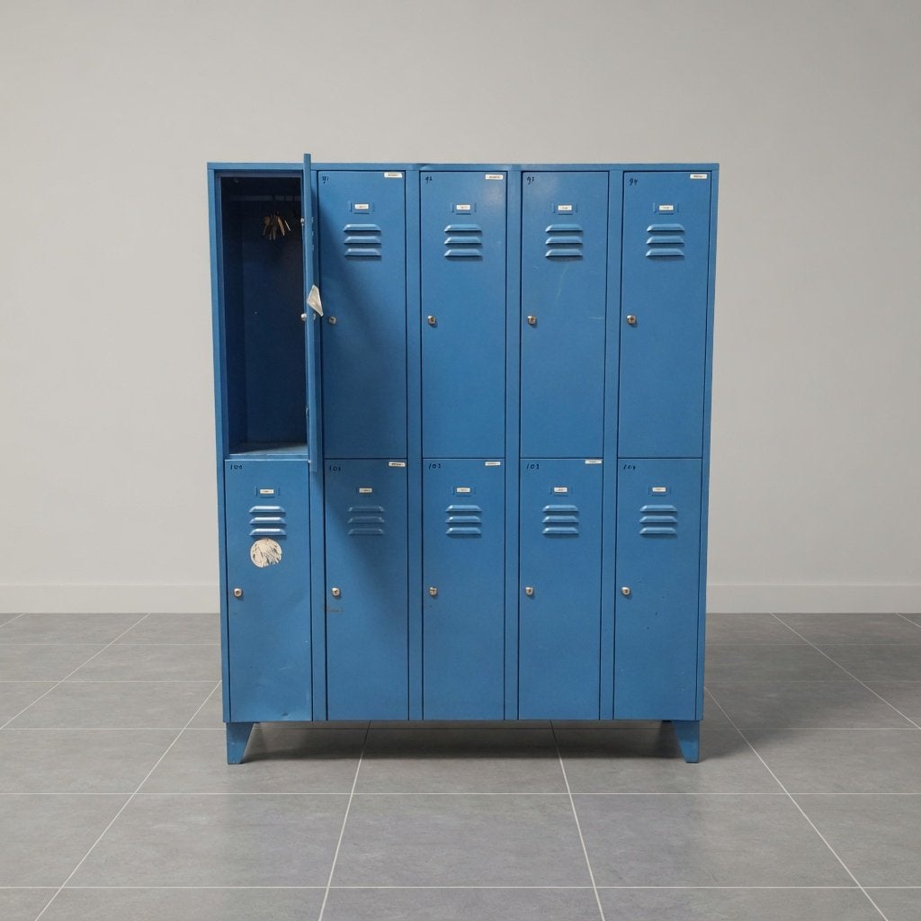 10-deurs lockerkast - 185x150x50 cm, Niet ingevuld, Gebruikt, Niet ingevuld, Niet ingevuld