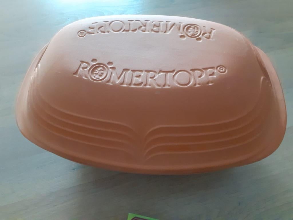 Romertopf voor braden en stoven, Ophalen of Verzenden, Zo goed als nieuw, Overige materialen, Koekenpan of Braadpan