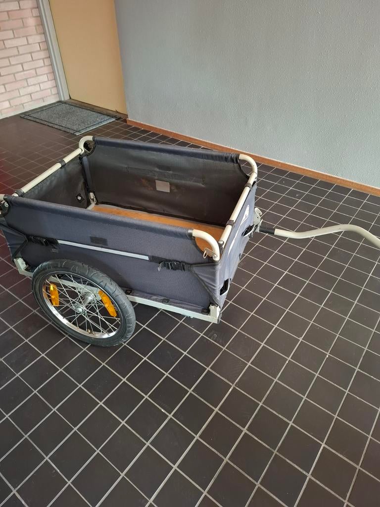 Prachtig fiets karretje, Fietsen en Brommers, Fietsaccessoires | Aanhangers en Karren, Ophalen, Zo goed als nieuw, 80 kg of meer