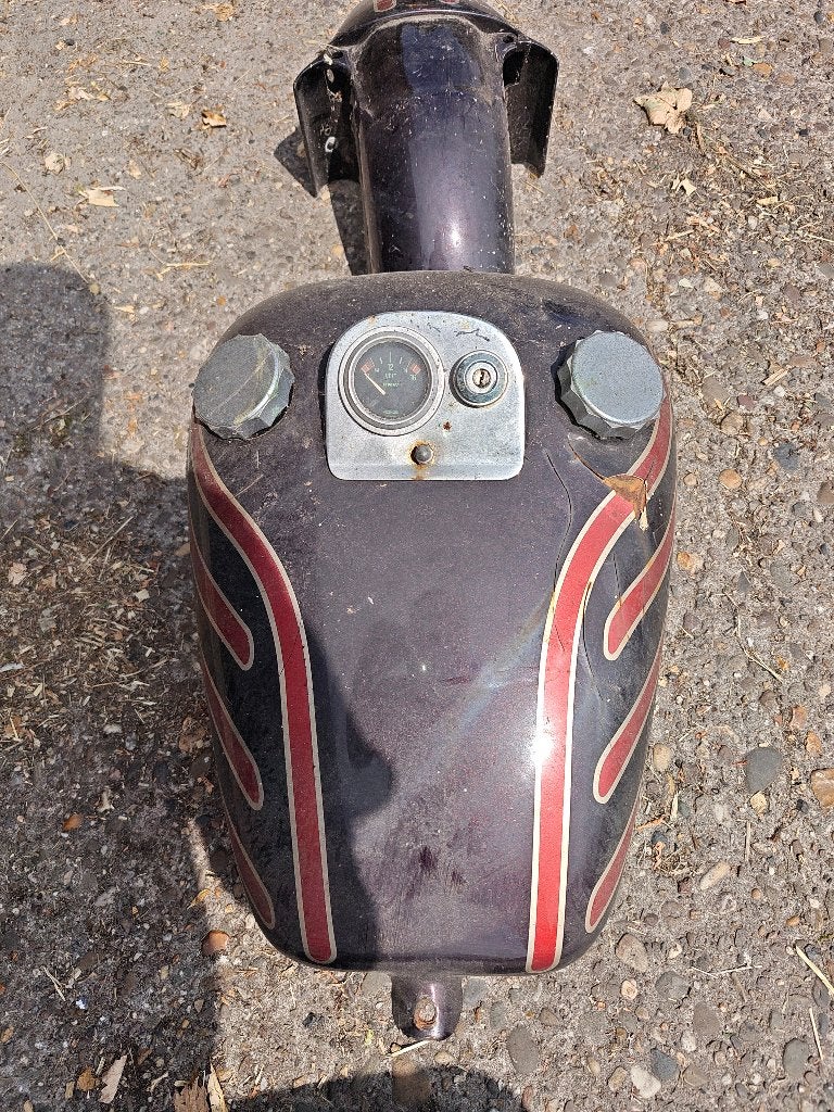 Tank, zadel en spatborden custombouw, Motoren, Ophalen, Gebruikt