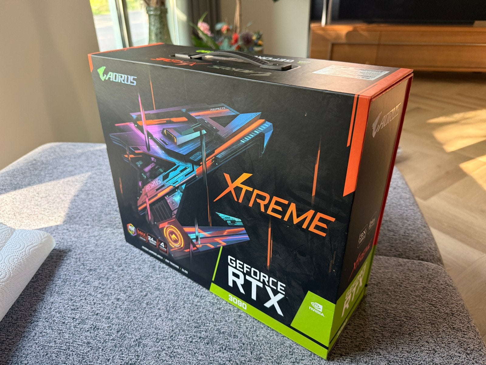 Gigabyte AORUS GeForce RTX 3090 XTREME  24G, Computers en Software, Ophalen, GDDR6, PCI-Express 4, Zo goed als nieuw