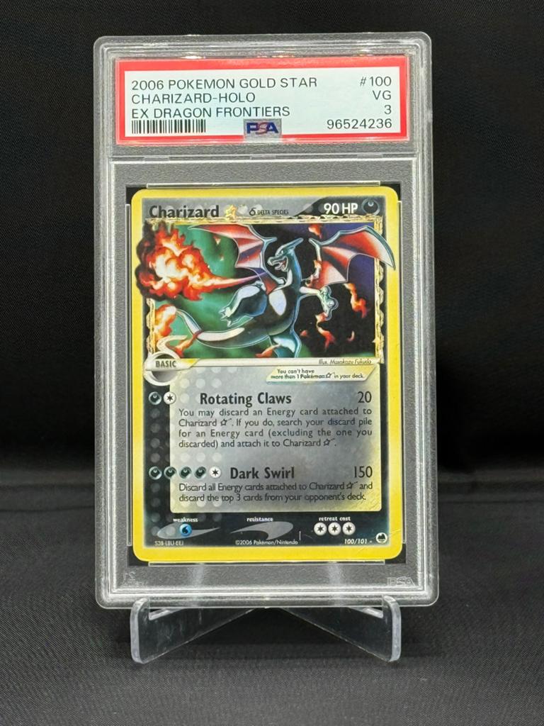 Charizard Gold Star 100/101 (PSA 3) ~ EX Dragon Frontiers, Hobby en Vrije tijd, Verzamelkaartspellen | Pokémon, Ophalen of Verzenden