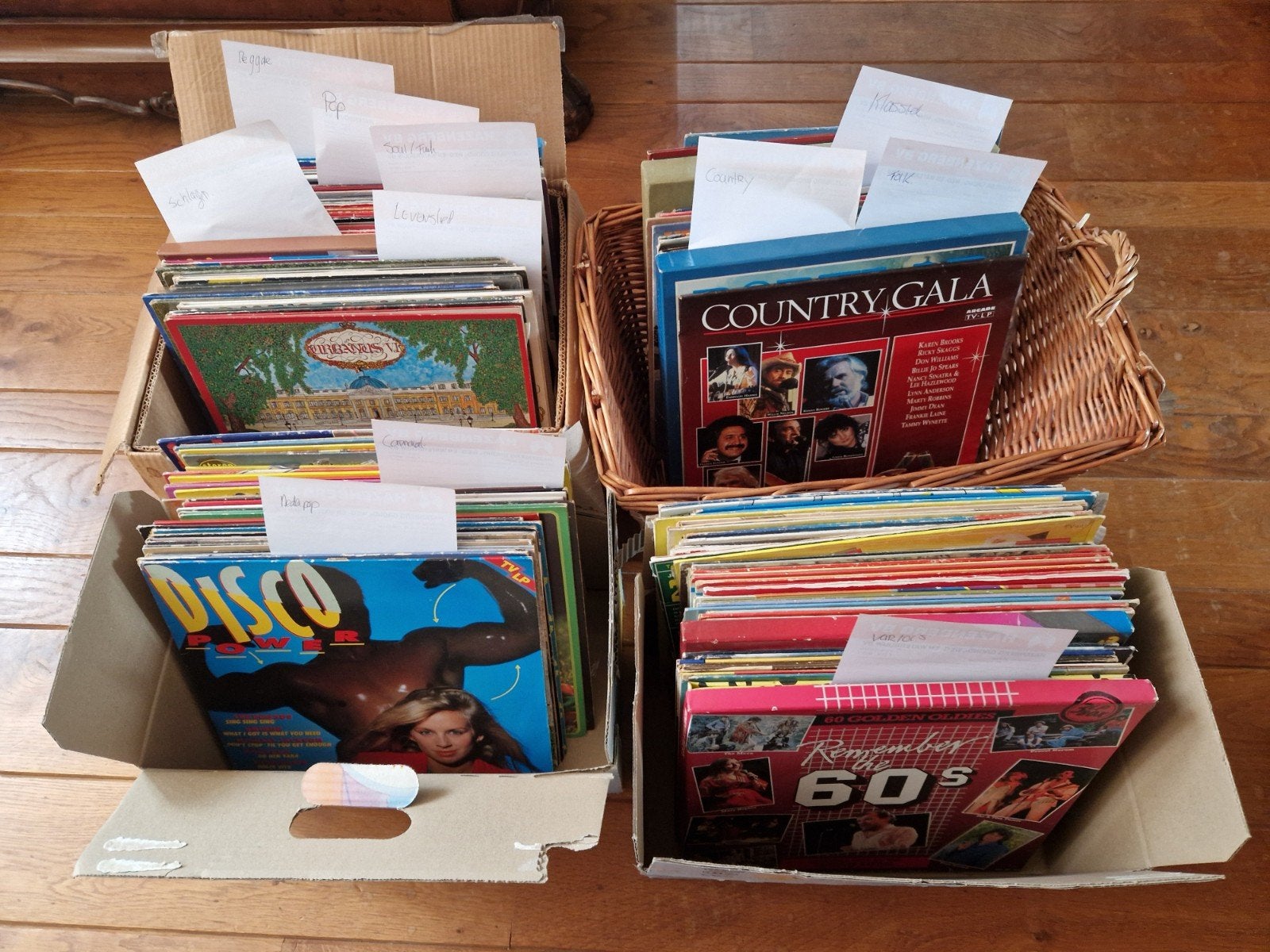 LP's Vinyl Collectie: ca. 140 stuks Pop tot Folklore, Cd's en Dvd's, Vinyl | Pop, Complilatie, Ophalen, Gebruikt, 12 inch