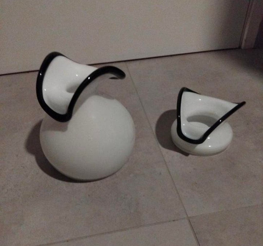 Set handgeblazen vazen Polen vaas glas setje vaasjes handbla, Ophalen of Verzenden