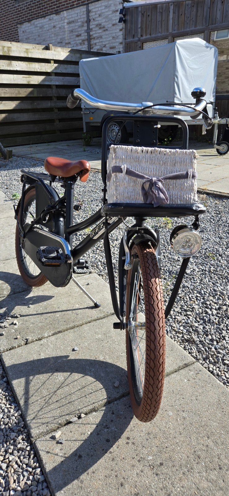 Meisjesfiets 20 inch Zwart, Ophalen, Gebruikt, Popal