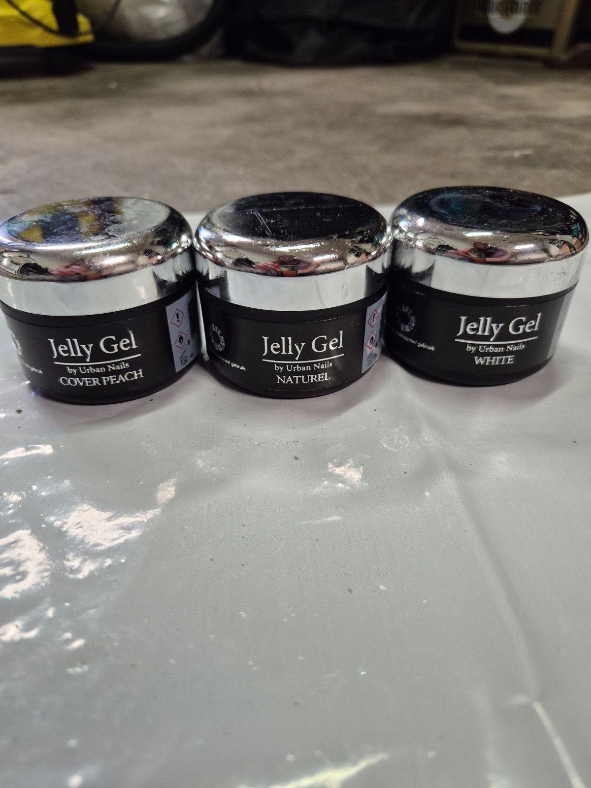 Nieuw 3x Urban Nails Jelly Gel pot 50ml, Overige kleuren, Nieuw, Ophalen of Verzenden, Handen en Nagels