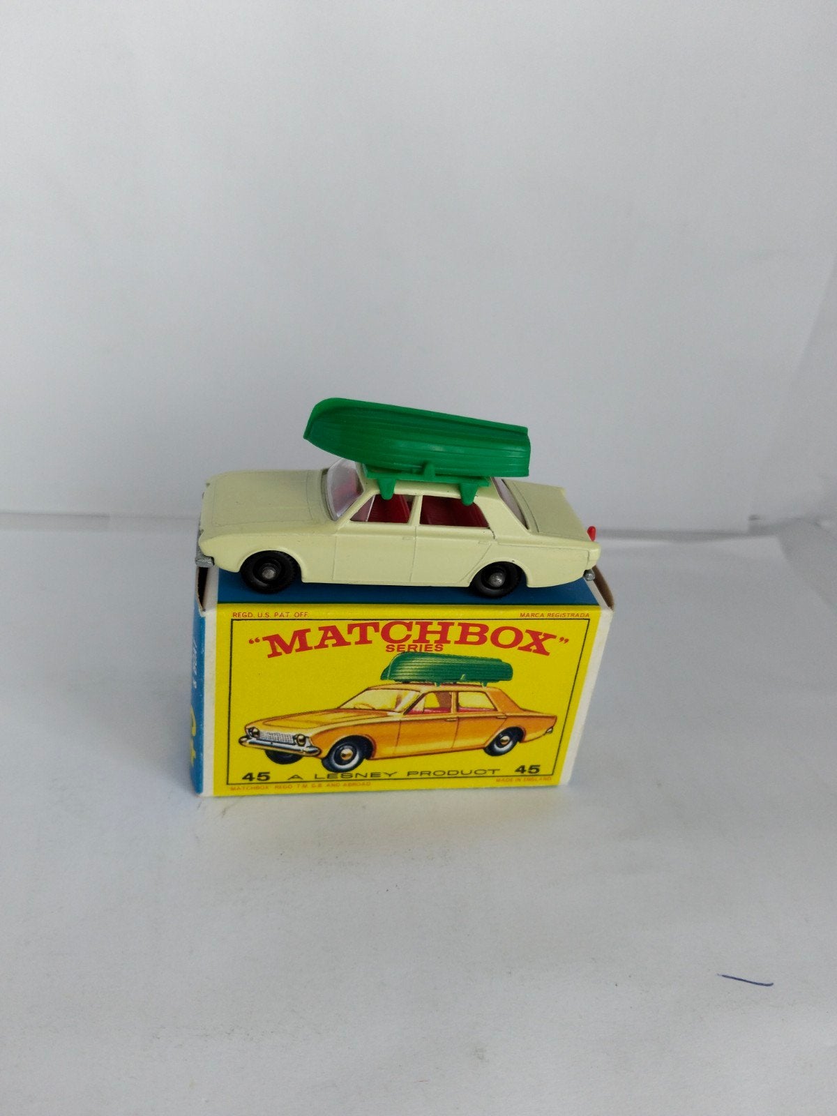 Matchbox Ford Corsair met boot & E-box nr 45.
MIB, Ophalen of Verzenden, Zo goed als nieuw, Auto, Matchbox