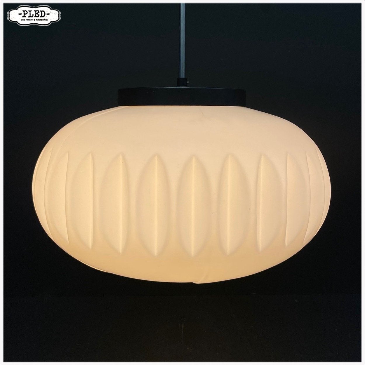 Vintage lamp SpaceAge Hanglamp Moravië, Osvětlovací sklo, Huis en Inrichting, Ophalen, Moravië, Osvětlovací sklo, Gebruikt, E27 (groot)