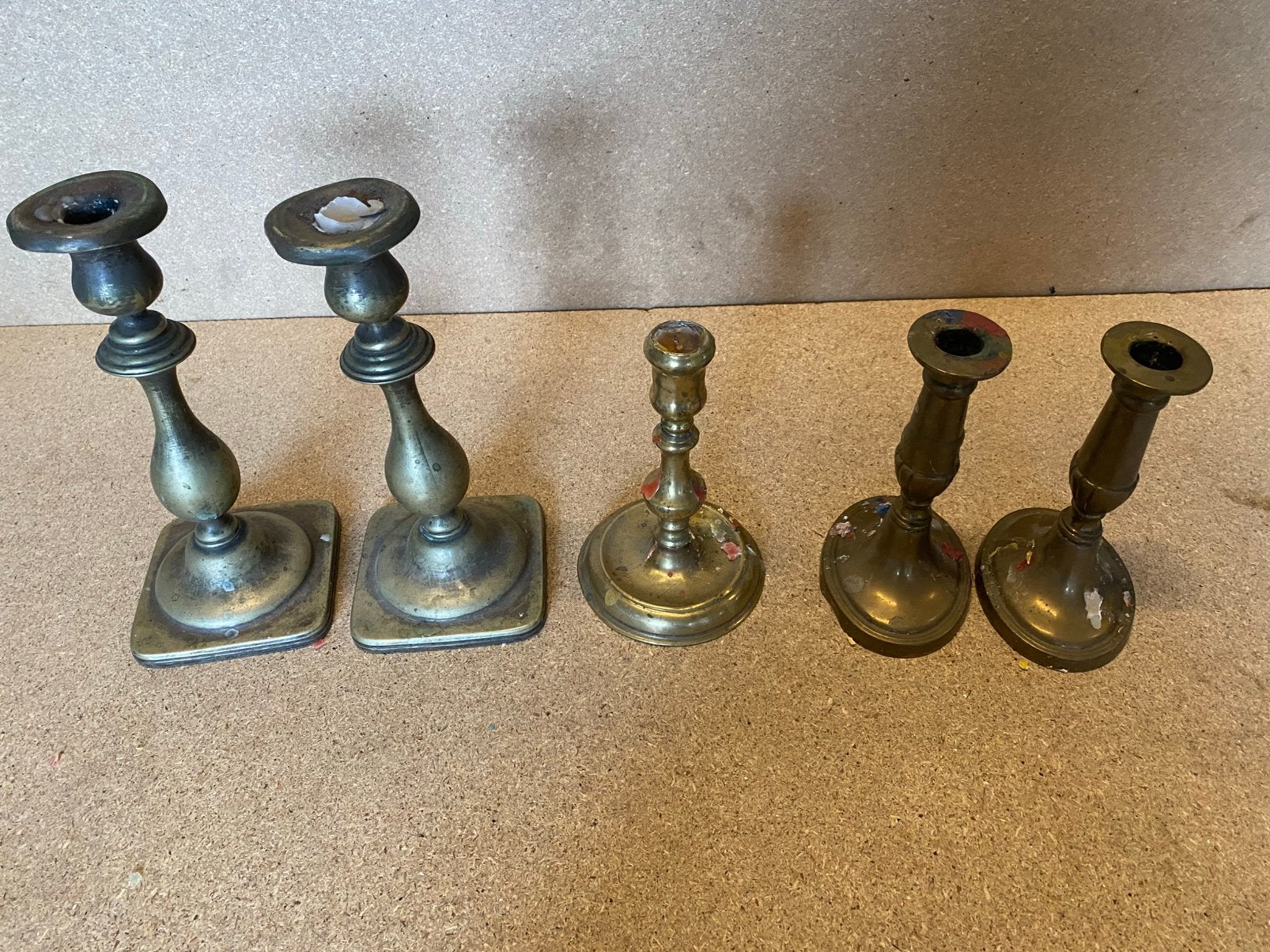 Diverse kandelaars, Ophalen of Verzenden, Koper of Brons