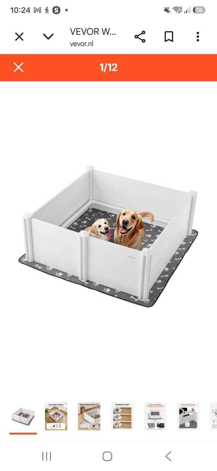 Werpkist vevor incl. Warmtelamp en standaard, Dieren en Toebehoren, Ophalen, Zo goed als nieuw, 110 cm of meer, Minder dan 65 cm