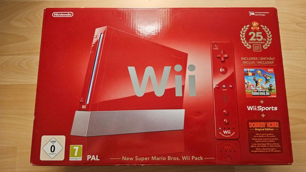Nintendo Wii Rode 25th Anniversary Console Editie Nieuw, Spelcomputers en Games, Spelcomputers | Nintendo Wii, Ophalen of Verzenden