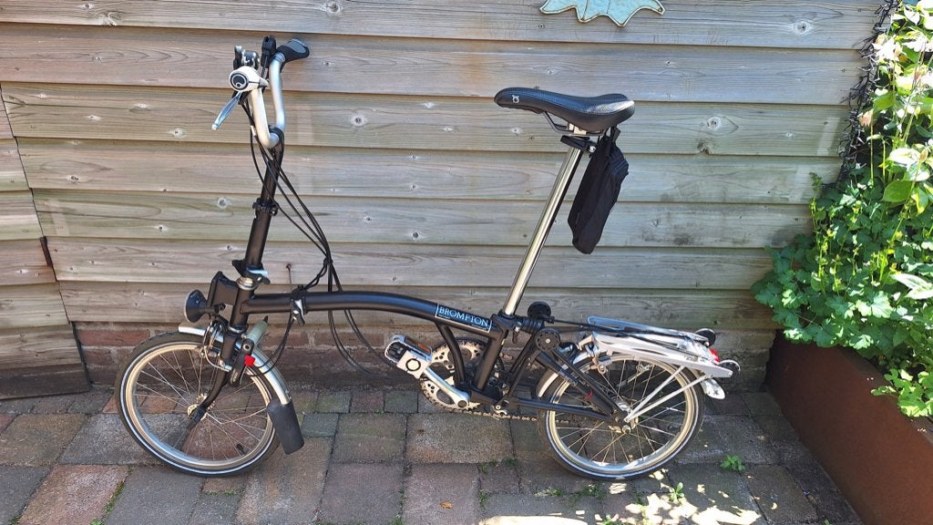 Brompton 6 versn. in hoogte verstelbaar stuur en zadel, Fietsen en Brommers, Ophalen, Gebruikt, Brompton, Velgrem