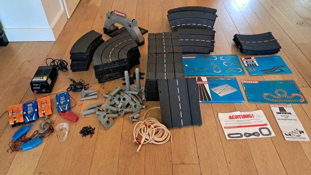 Carrera Universal Racebaan onderdelen (88 stuks!), Ophalen, Gebruikt, Onderdelen, Zelf te bouwen