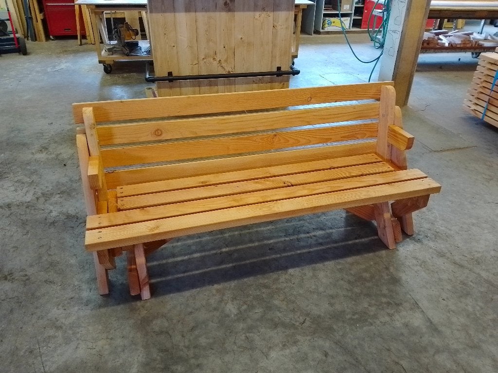 Inklapbare Picknicktafel - Model XL - Demo model, Ophalen, Zo goed als nieuw, Inklapbaar, Rechthoekig