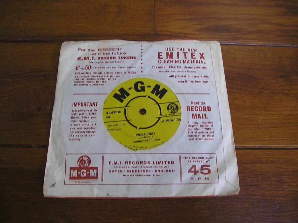 Early sixties johnny ferguson angela jones, Voor 1960, 7 inch, Single, Ophalen of Verzenden