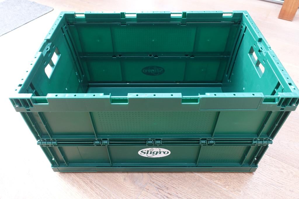 TK: Nieuw groot vouwkrat/boodschappenkrat van Sligro, Ophalen, Opvouwbaar, 60 cm of meer, 50 tot 75 cm