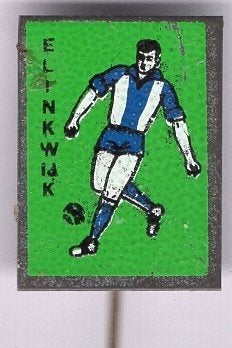 Elinkwijk blik voetbalclub speldje ( Y_053), Ophalen of Verzenden, Zo goed als nieuw, Sport, Speldje of Pin
