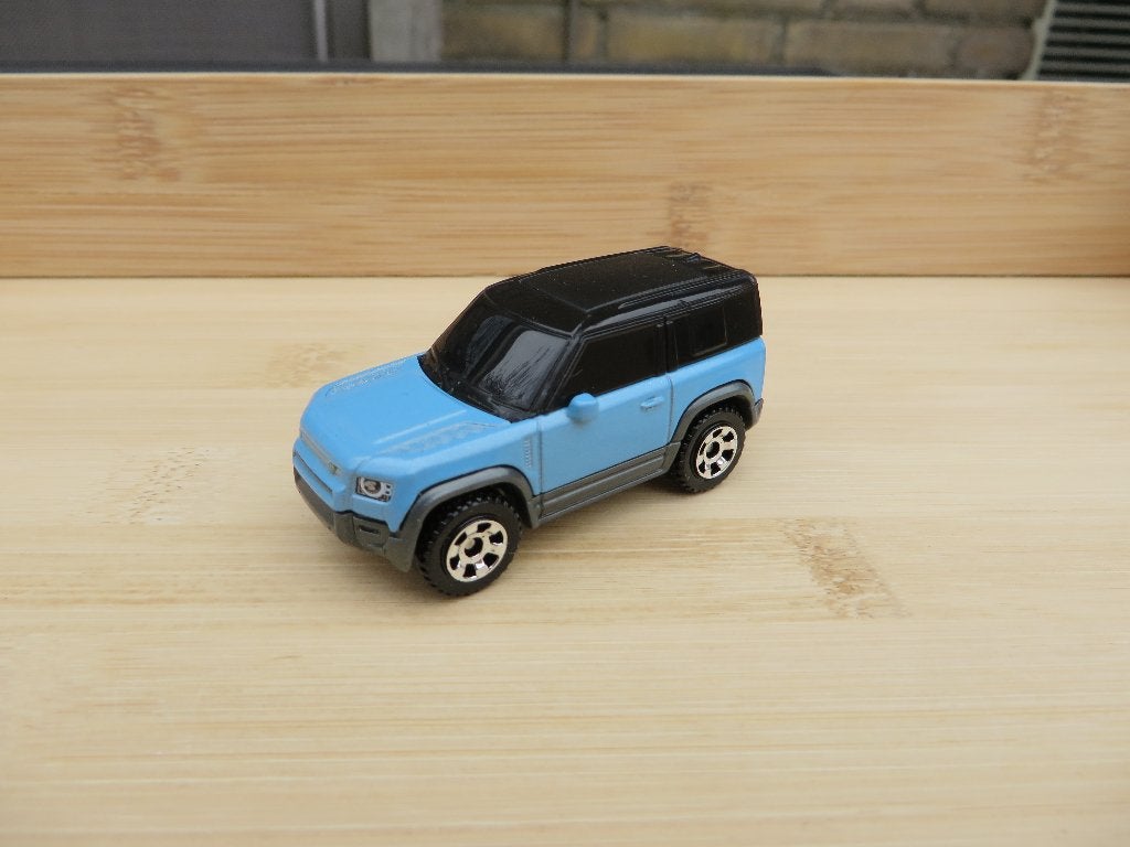 Matchbox Land Rover Defender 2020 blauw, Hobby en Vrije tijd, Ophalen of Verzenden, Zo goed als nieuw, Auto
