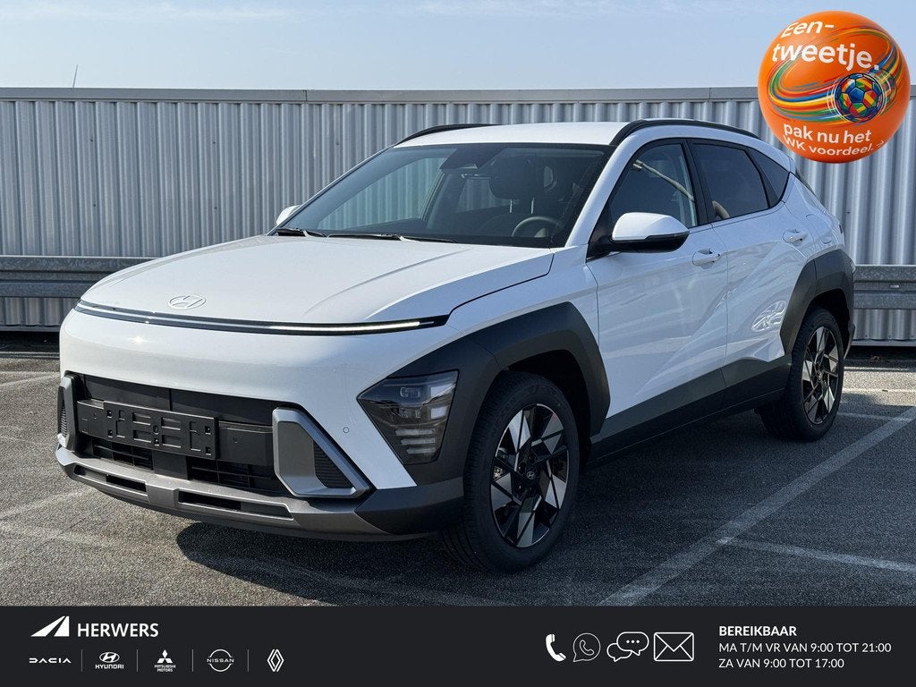 Hyundai Kona 1.6 GDI HEV Comfort Plus / €4.500,- Voordeel, Auto's, Hyundai, 137 pk, Lichtsensor, Euro 6, Leder en Stof