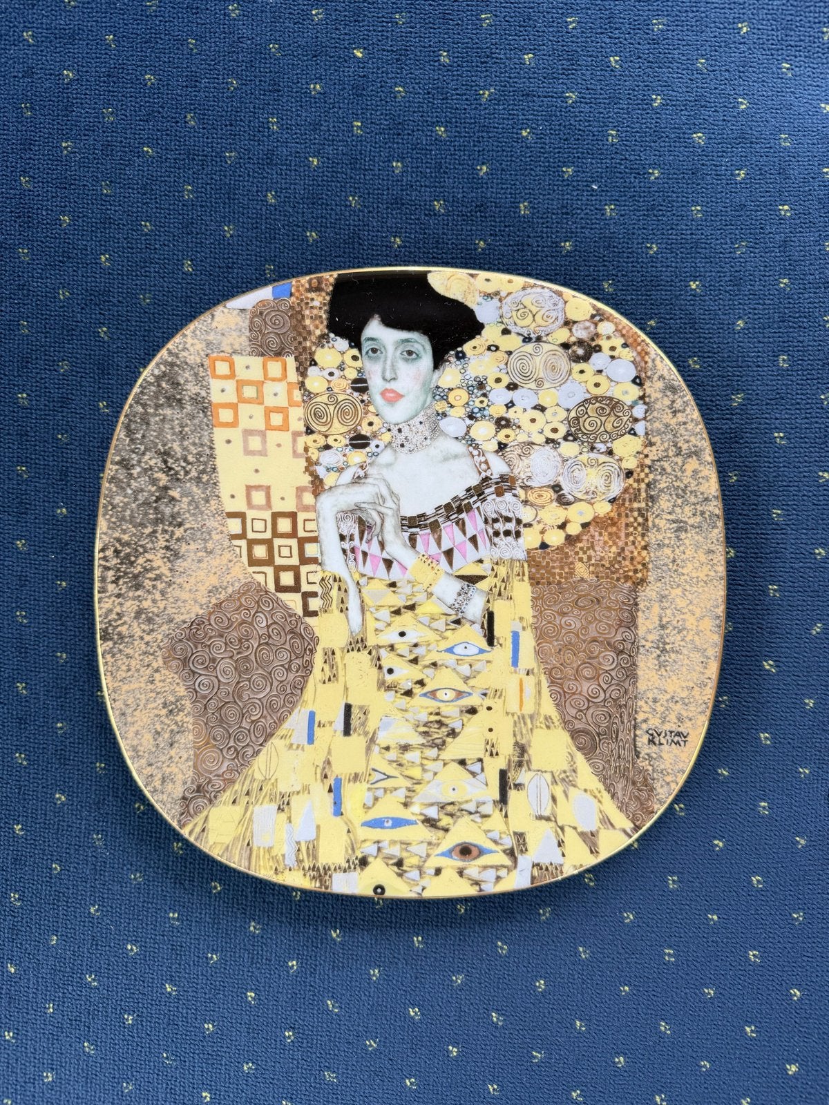 Gustav Klimt 'Portret van Adèle Bloch-Bauer' Lilien Porzella, Ophalen of Verzenden