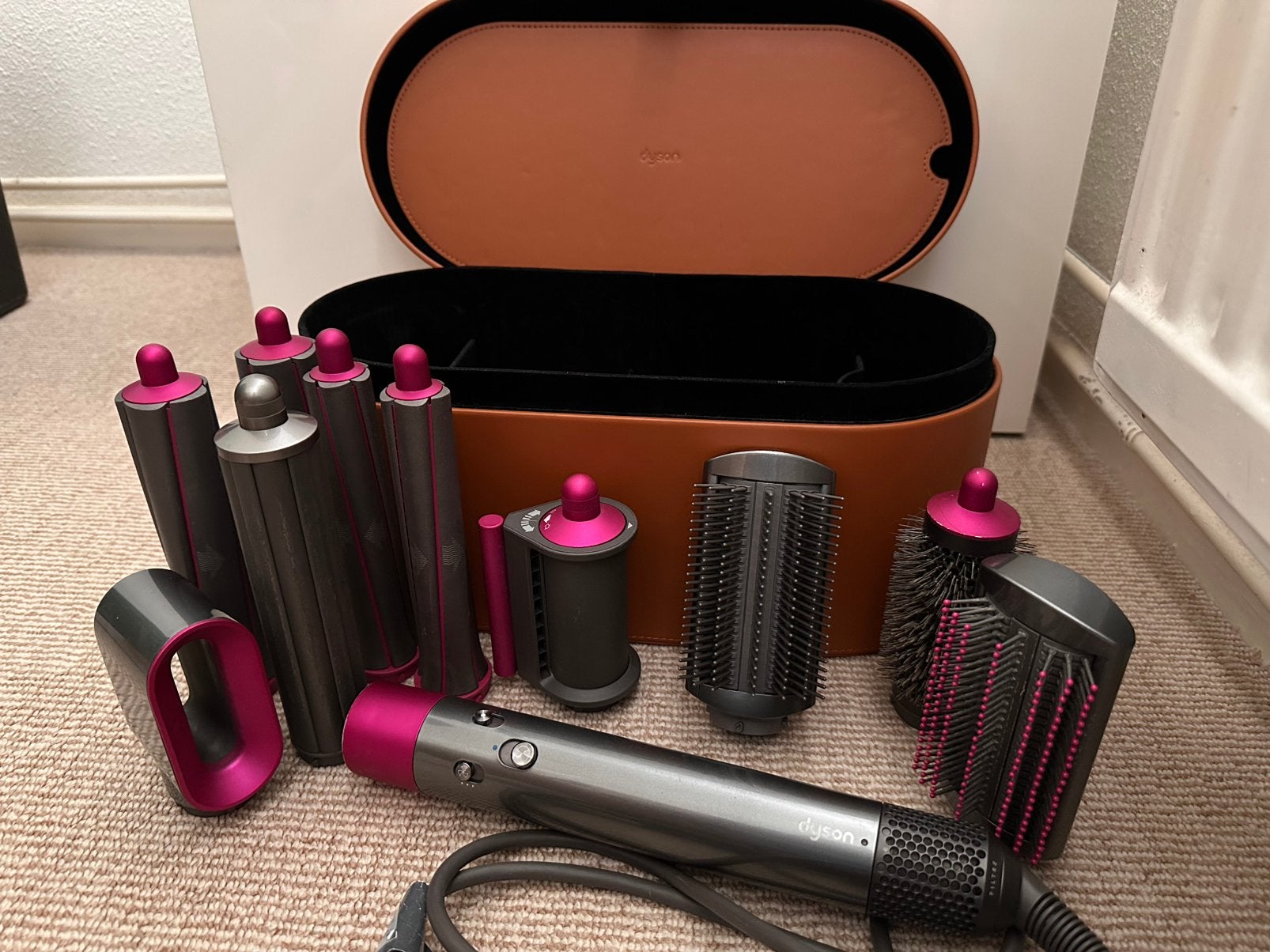 Dyson airwrap long, Sieraden, Tassen en Uiterlijk, Uiterlijk | Haarverzorging, Ophalen of Verzenden, Zo goed als nieuw, Föhn of Haardroger