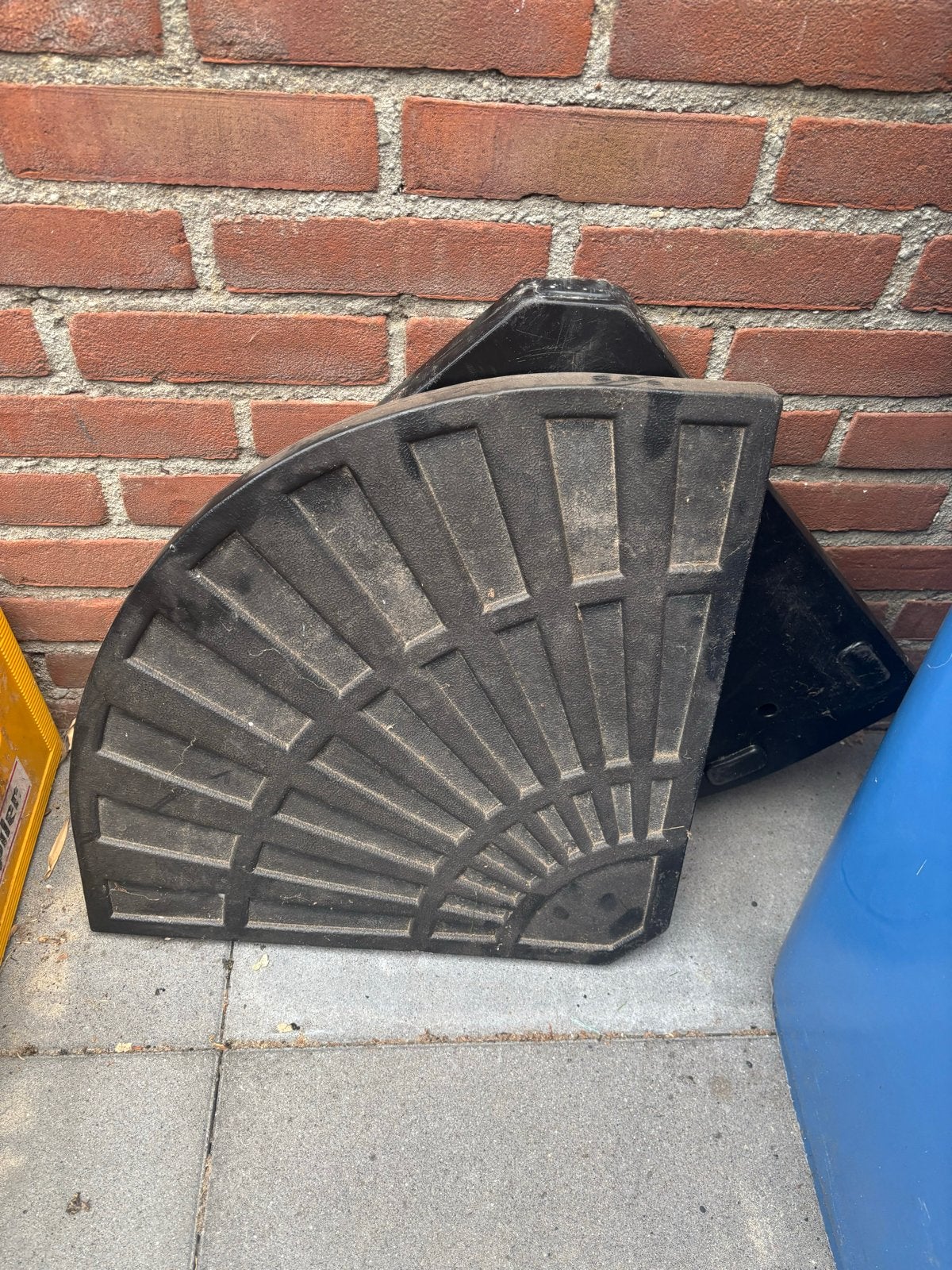 Parasolvoet tegels - set van 2, Ophalen, Gebruikt, Parasolvoet