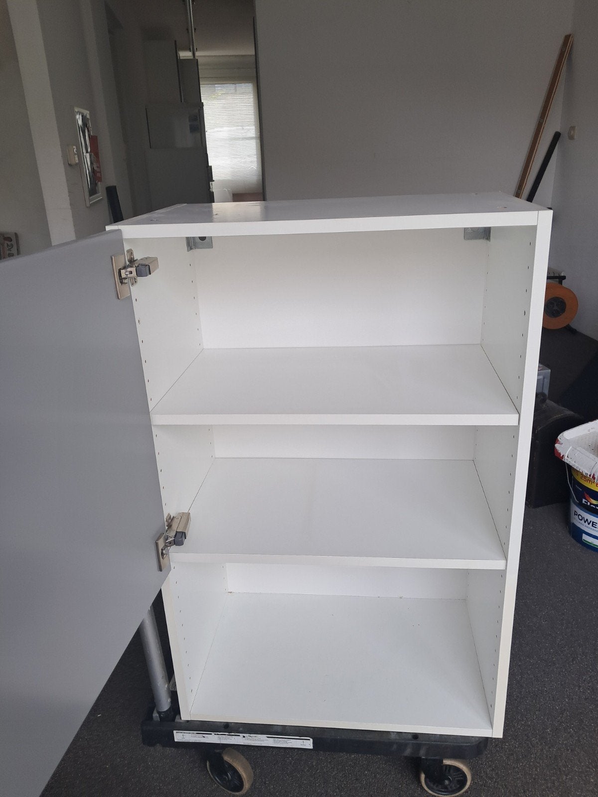 IKEA Keukenkastje Hang 60x35x93 met Grijze Deur en Open Vak, Ophalen