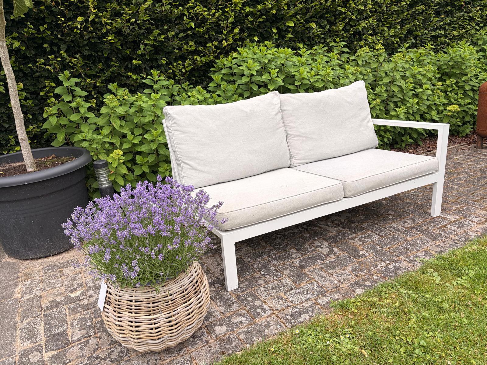Te koop loungebank, Tuin en Terras, Tuinbanken, Ophalen, Zo goed als nieuw, Aluminium