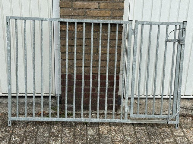 verzinkt stalen frame met deur voor kennel, Ophalen, 65 tot 100 cm, Hondenhok, 110 cm of meer