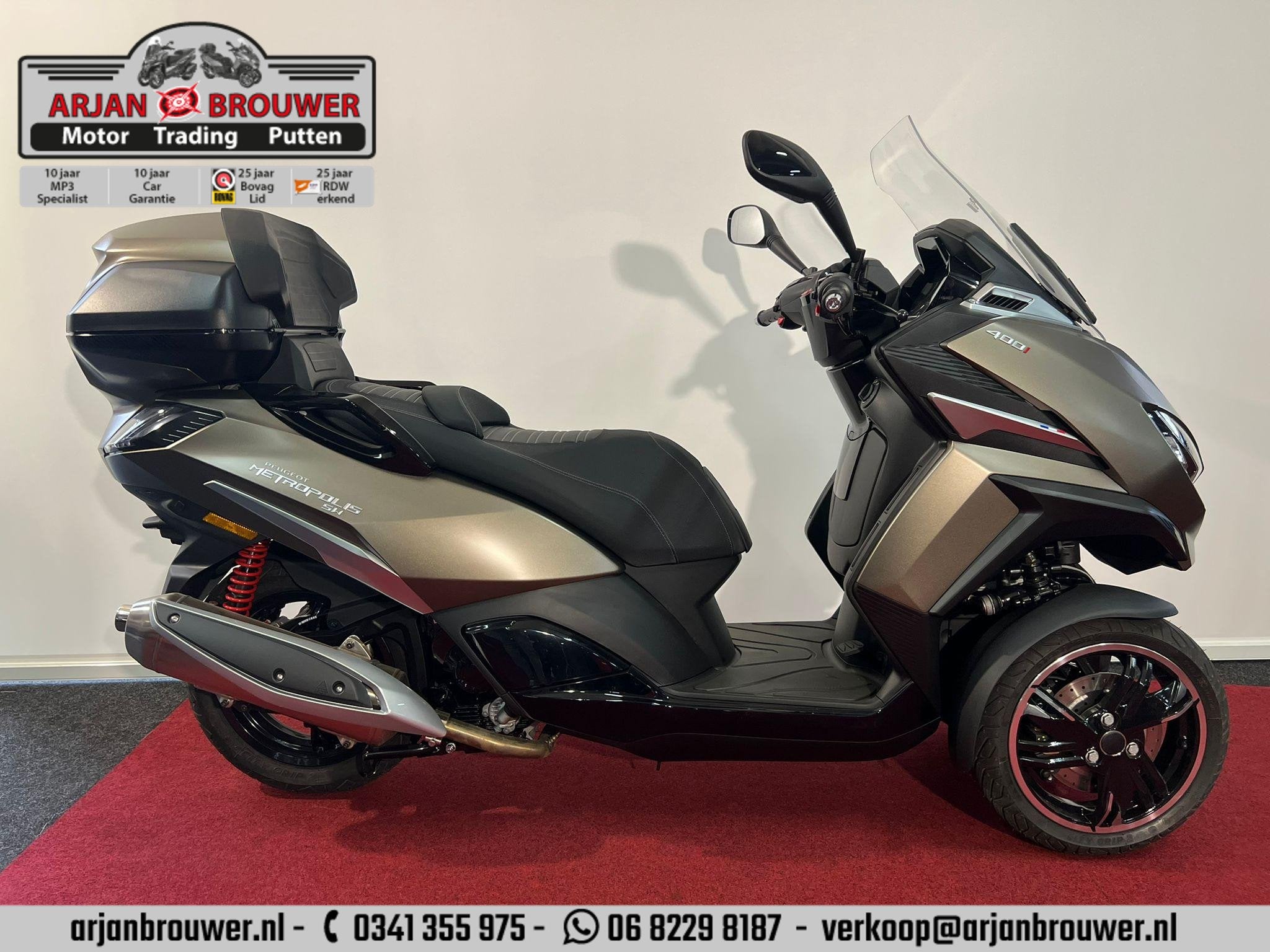 Peugeot Metropolis 400 SW Nieuw van 14.499 nu €13.990!, Postbus 2097
3500 GB  Utrecht, NL, 400 cc, Scooter, Receptie-pne@peugeot.com