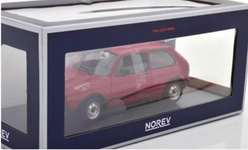 VW GOLF GTI 1976 rood schaal 1/18 NOREV ref: 188472, Verzenden, Nieuw, Auto, Norev