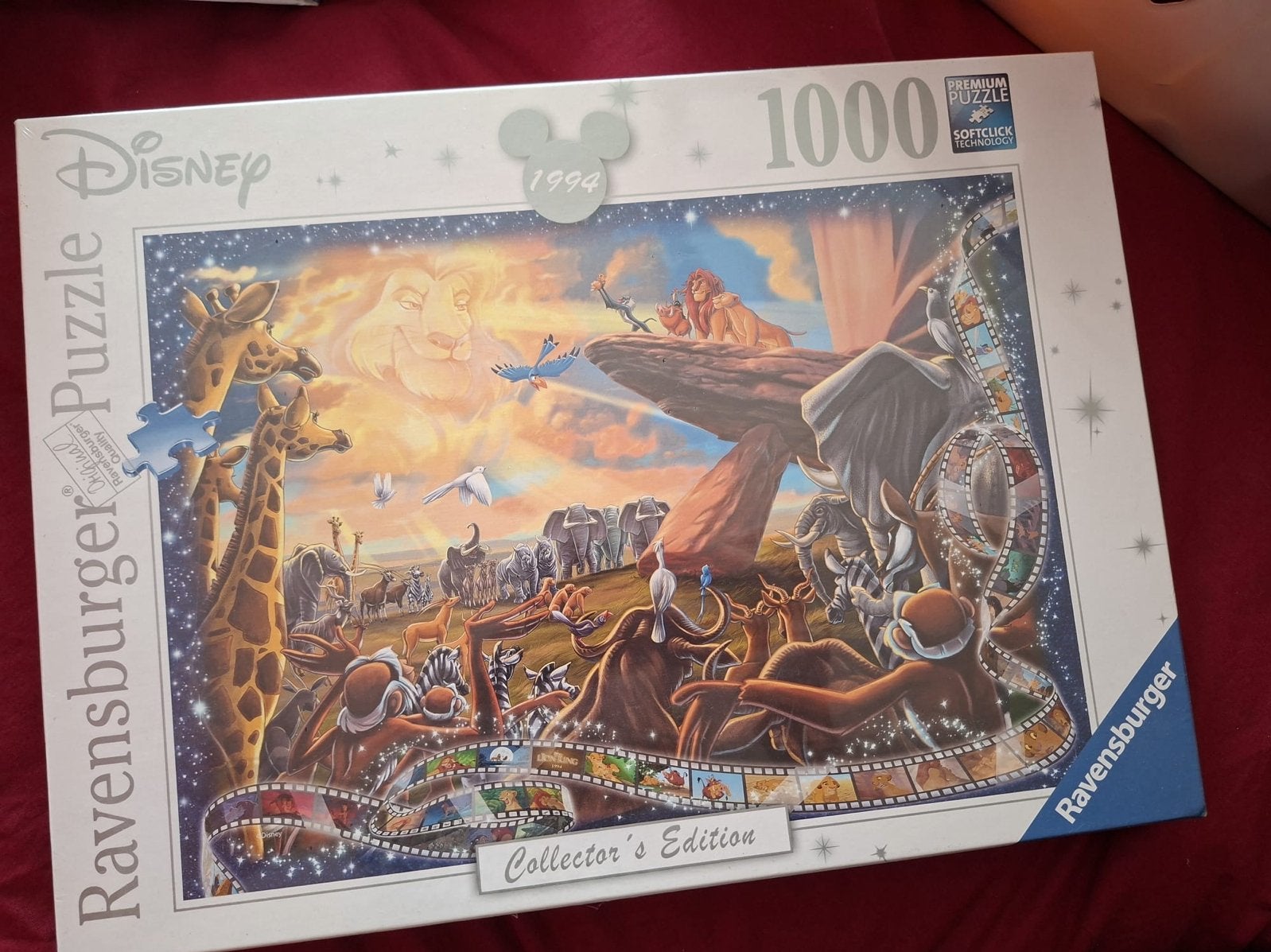 Disney Ravensburger Puzzel Leeuwenkoning 1000 stukjes, Ophalen of Verzenden, 500 t/m 1500 stukjes, Zo goed als nieuw, Legpuzzel