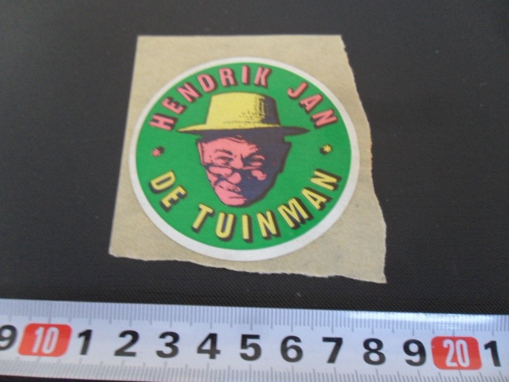sticker Hendrik Jan DE TUINMAN, Ophalen, Zo goed als nieuw