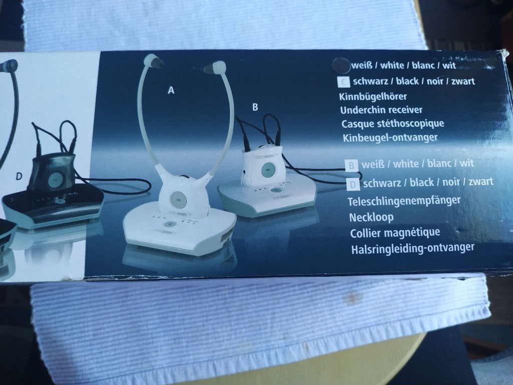 Introson koptelefoon 2,4 GHz TV luister-systeem, Overige merken, Nieuw, Ophalen of Verzenden, Wit