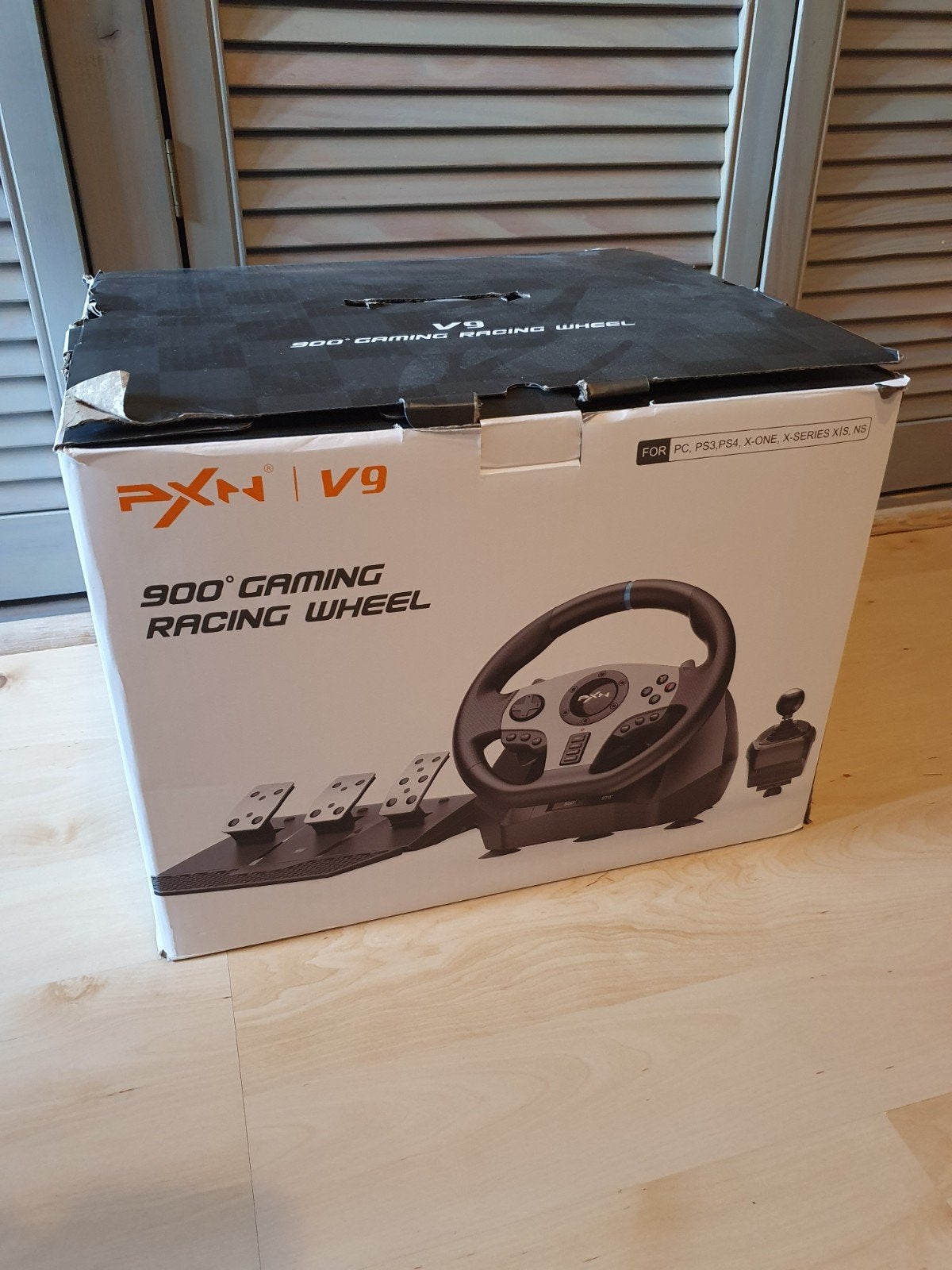 PXN V9 900 Gaming Racestuur met Pedalen en Shifter, Overige merken, Ophalen of Verzenden, Zo goed als nieuw, Racestuur
