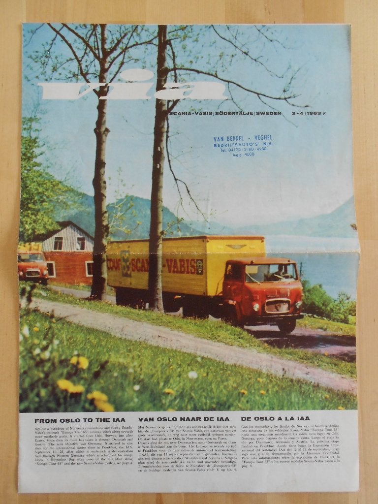 Scania Vabis VIA tijdschrift 1963 nr. 3/4, Gelezen, Algemeen, Ophalen of Verzenden, Scania