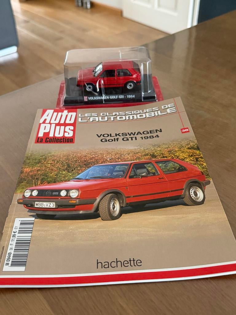 Volkswagen Golf GTI 1984 modelauto - Rood, Ophalen of Verzenden, Nieuw, Auto, Overige merken
