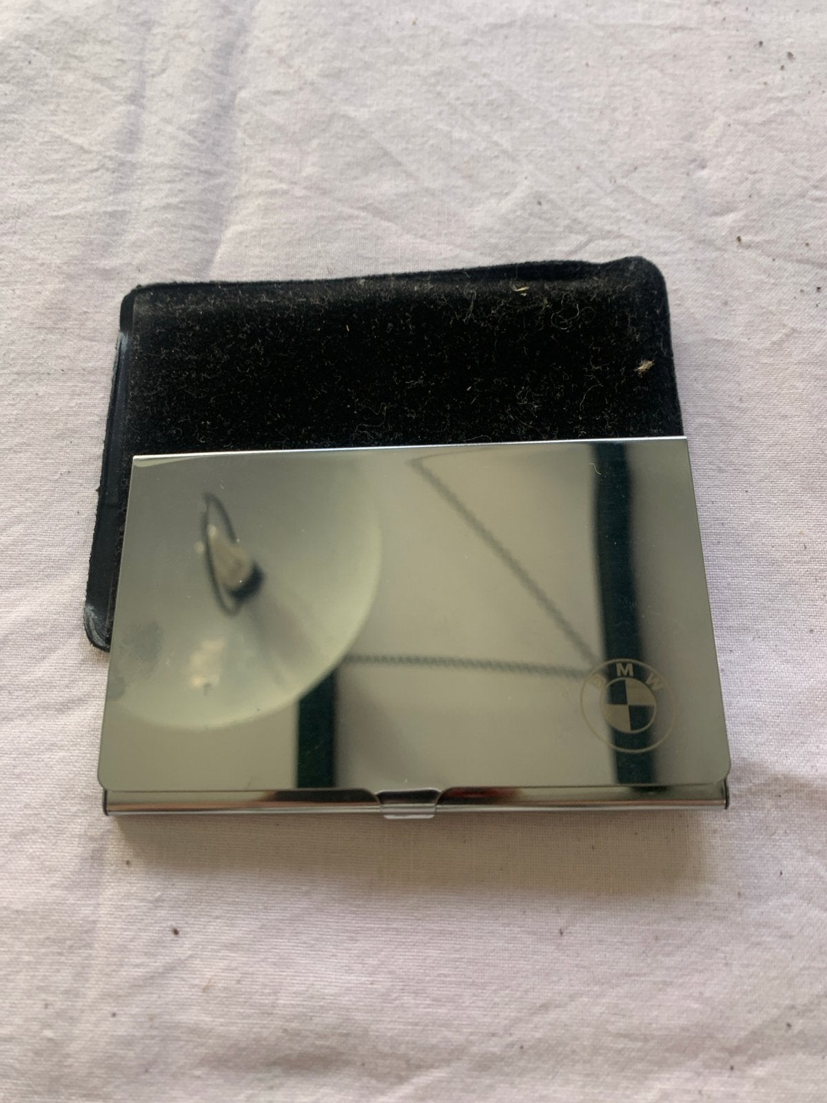 Business card mapje met bescherm hoesje BMW ingegraveerd, Ophalen of Verzenden