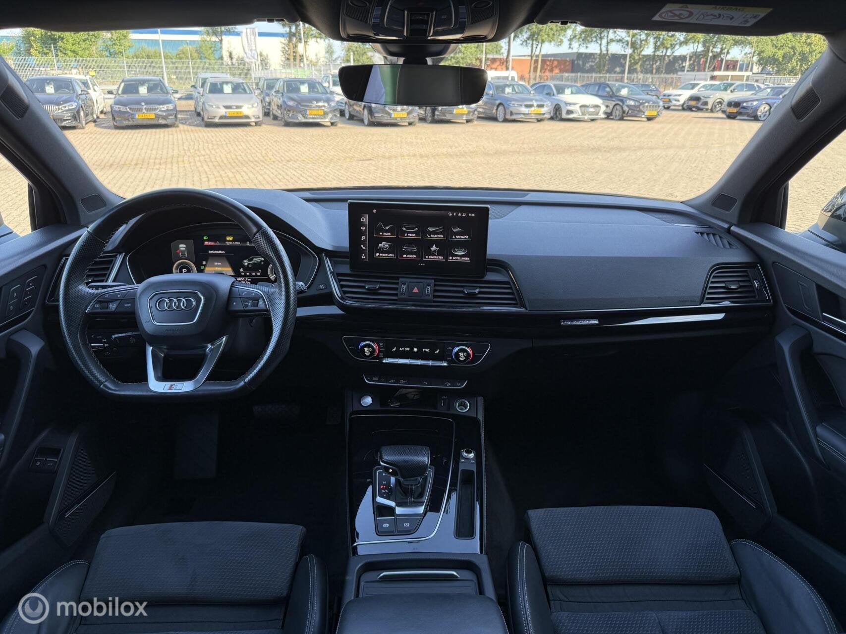 Audi Q5 Sportback 55 TFSI e S-Line SQ5 | PANORAMADAK | 22INC, Auto's, Audi, Automaat, Gebruikt, Euro 6, Blauw