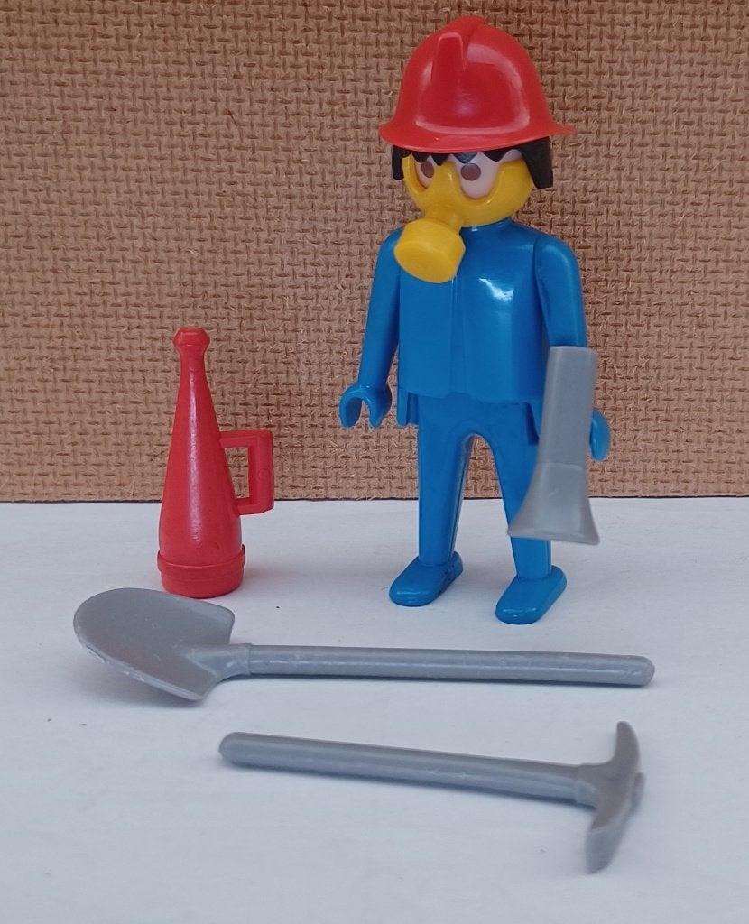 playmobil vintage brandweerman, Ophalen of Verzenden, Gebruikt, Complete set