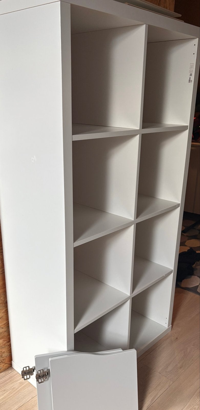 KALLAX - Witte kast en 2 deurtjes, Ophalen, Gebruikt, 50 tot 100 cm, 150 tot 200 cm